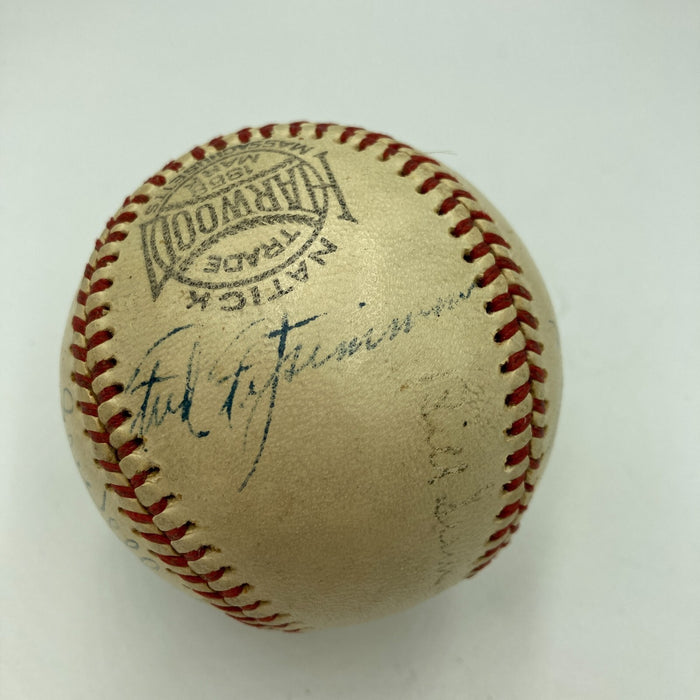 Harry Heilmann & Paul Waner Mutli Signed World War 2 Baseball JSA COA