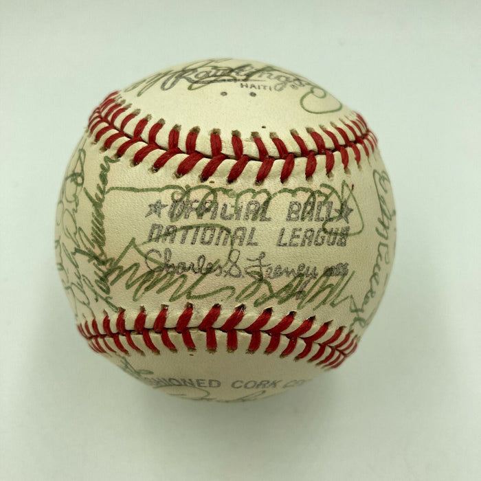 Chicago Cubs Legends Signed Baseball W/ Freddie Lindstrom Lloyd Waner Averill