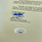 Bill Terry MVP 1940 Signed Inscribed National League Baseball JSA COA RARE