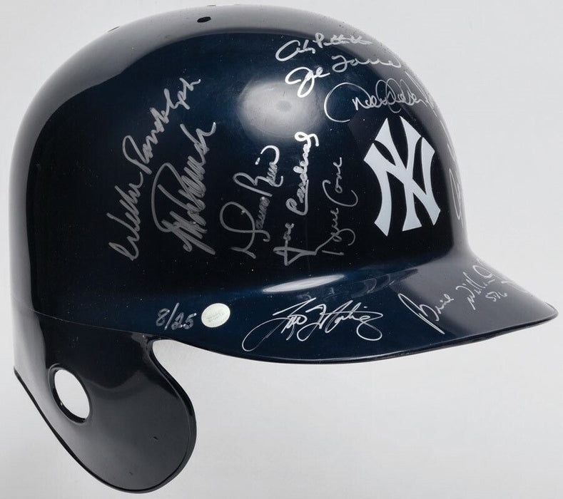 1998 NY Yankees W.S. Champs Team Signed Helmet Derek Jeter Mariano Rivera JSA