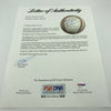 Chuck Dressen Single Signed 1940's National League Baseball Brooklyn Dodgers PSA