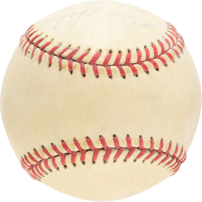 Gil Hodges Single Signed 1950's Official National League Baseball JSA COA