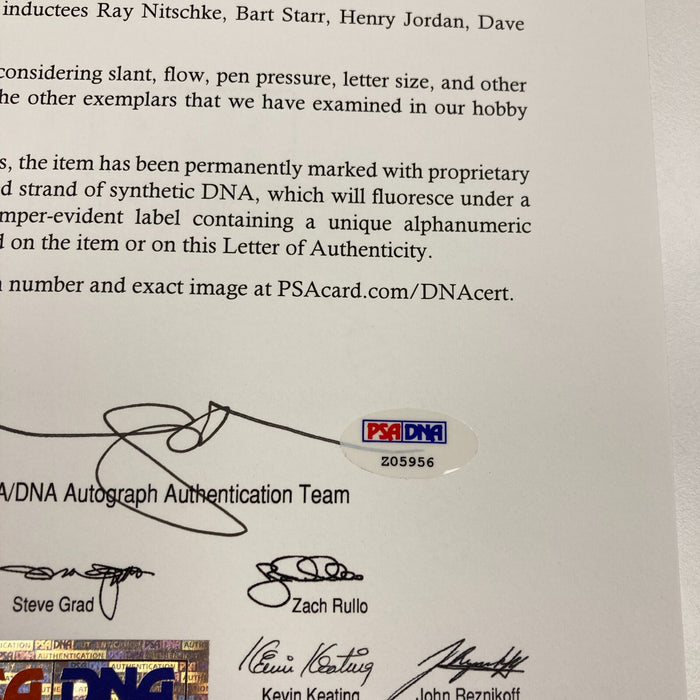 Beautiful 1968 Green Bay Packers Team Signed Football Bart Starr PSA DNA & BAS