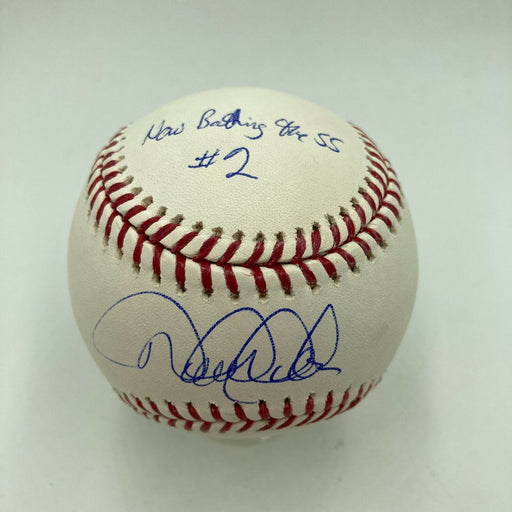 Derek Jeter "Now Batting The Shortstop #2" Signed Inscribed Baseball MLB Holo