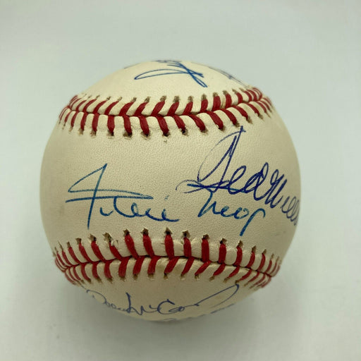 Ted Williams Willie Mays Hank Aaron 500 Home Run Signed Baseball JSA COA