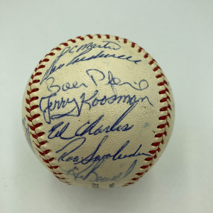 Vintage 1969 New York Mets WS Champs Team Signed Baseball Nolan Ryan Seaver JSA