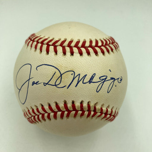 Nice Joe Dimaggio Signed Official American League Baseball With Beckett COA