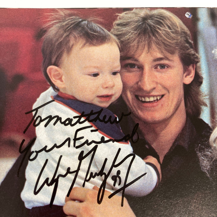 Wayne Gretzky Signed Vintage 1983 Oilers Calender JSA COA