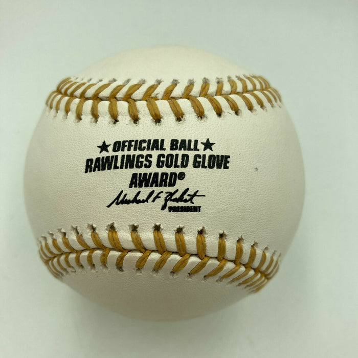 Mike Cameron 3x Gold Glove 2001, 2003, 2006 Signed Baseball Beckett COA