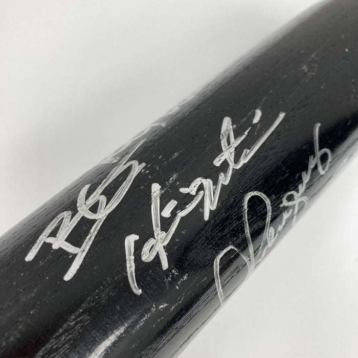 2009 New York Yankees World Series Champs Team Signed Bat Steiner COA