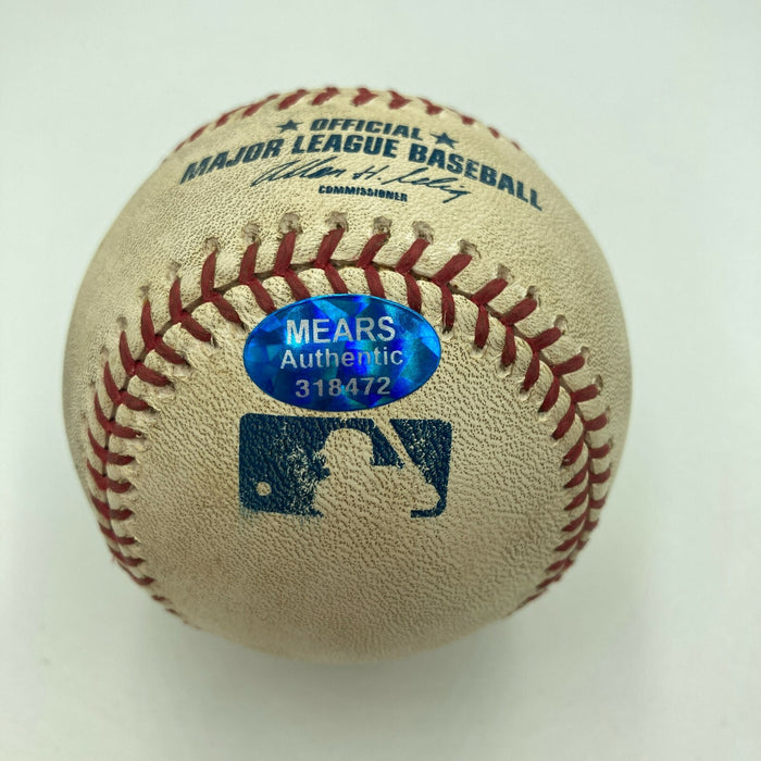 Alex Rodriguez Signed Actual Home Run Game Used Baseball MEARS COA & JSA