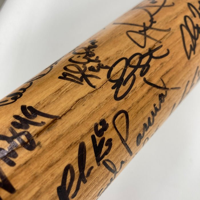 Minnesota Twins Pitchers Multi Signed Game Used Baseball Bat 50+ Sigs JSA COA