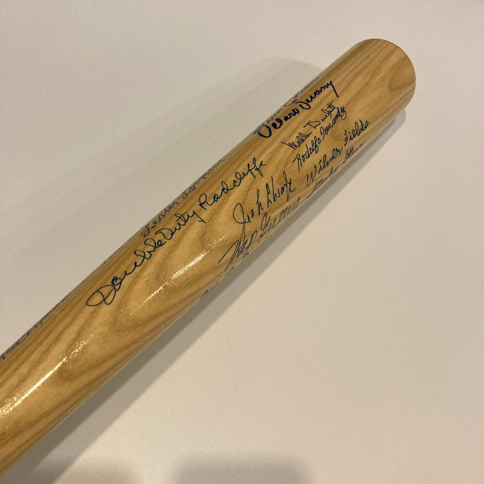 Willie Mays Negro League Legends Multi Signed Baseball Bat With JSA COA