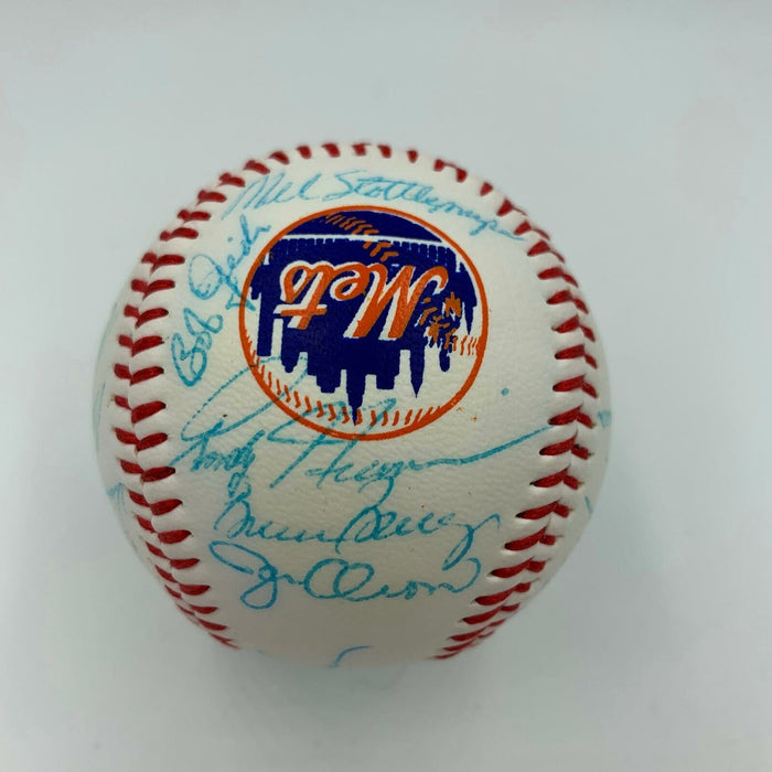 1980's New York Mets Team Signed Baseball Gary Carter Gooden Strawberry