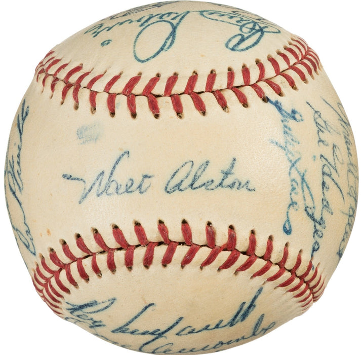1955 Brooklyn Dodgers W.S. Champs Team Signed Baseball Jackie Robinson PSA DNA