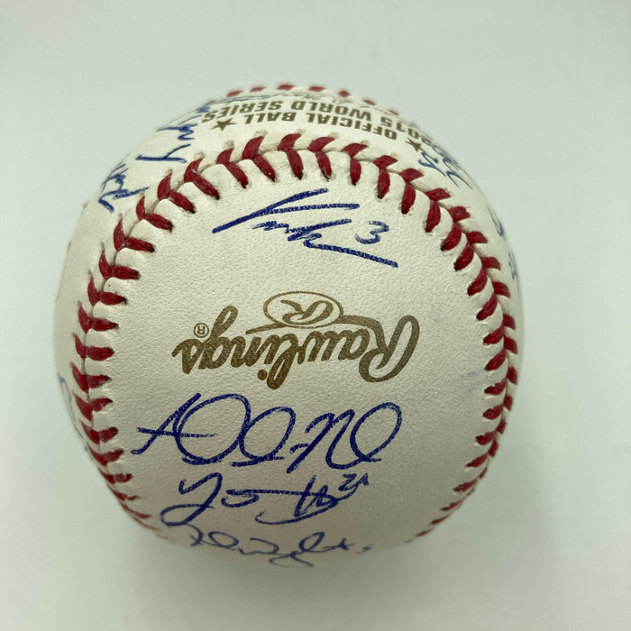 2015 New York Mets NL Champs Team Signed World Series Baseball JSA COA