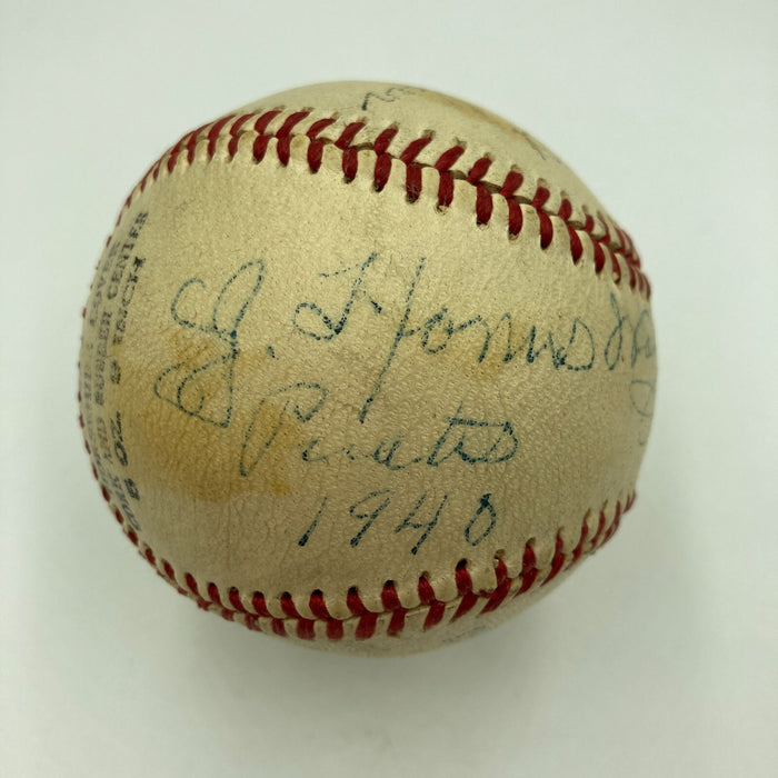Beautiful Honus Wagner Single Signed Baseball JSA COA