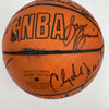 1987-88 Portland Trail Blazers Team Signed Game Used Spalding Basketball JSA COA