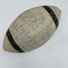 1956 New York Giants NFL Champions Team Signed Football With Mickey Mantle JSA