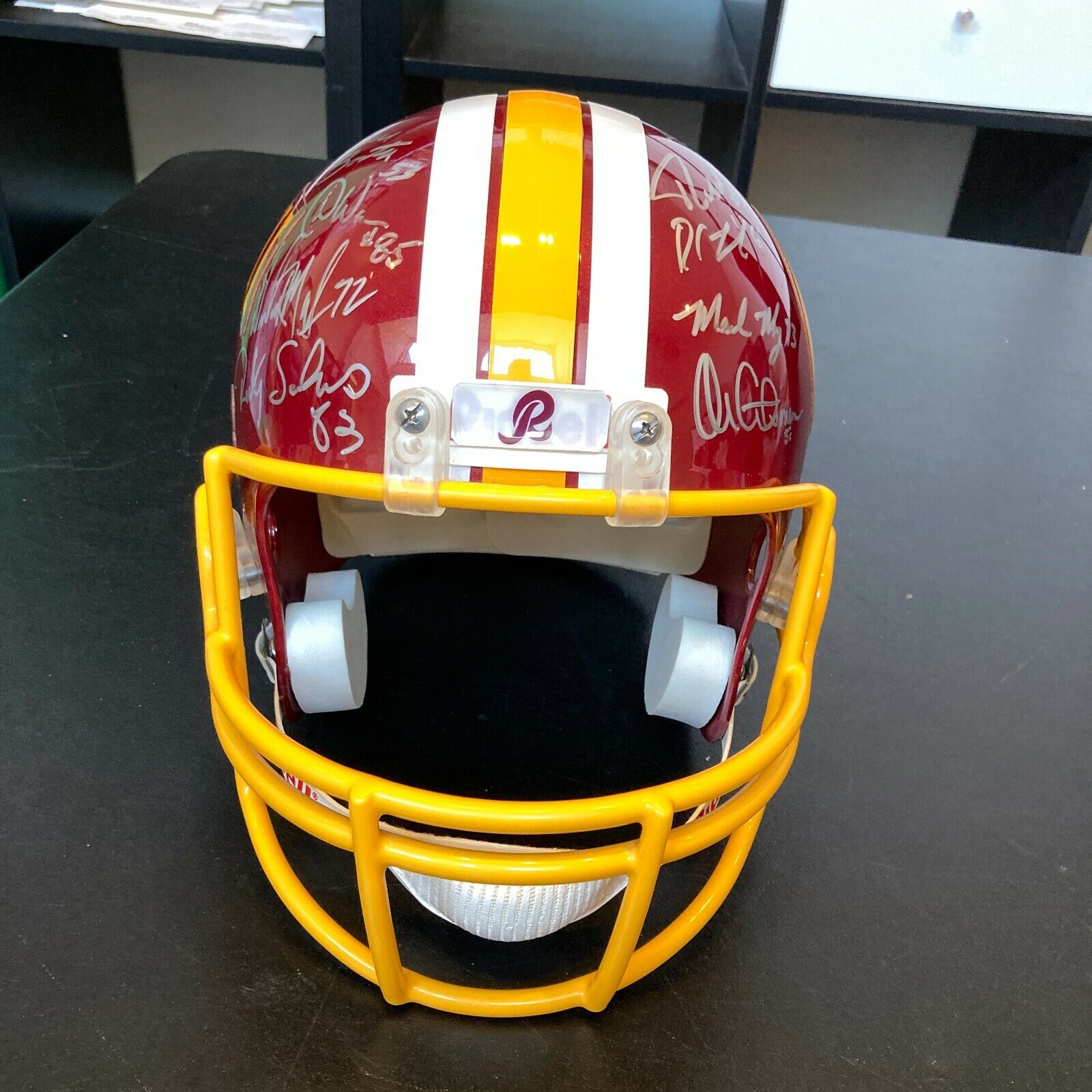 Beautiful 1987 Washington Redskins SB Champs Team Signed Super Bowl He — Showpieces Sports