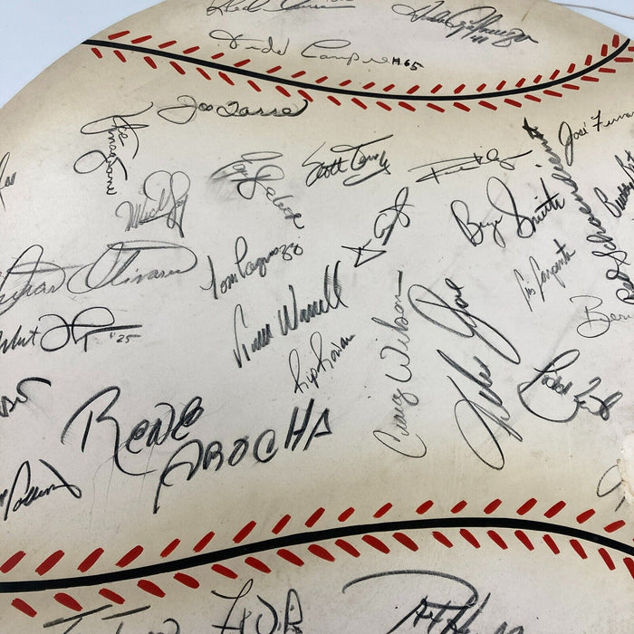 1991 St. Louis Cardinals Signed Large 24x24 Baseball Display