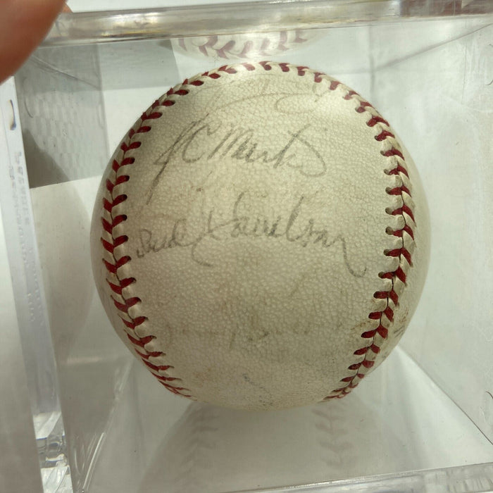 1969 New York Mets World Series Champs Team Signed Baseball Tom Seaver CAS