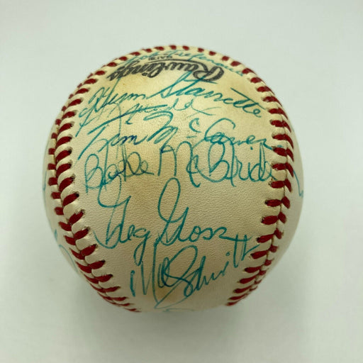 1979 Philadelphia Phillies Team Signed Baseball Mike Schmidt Pete Rose JSA COA
