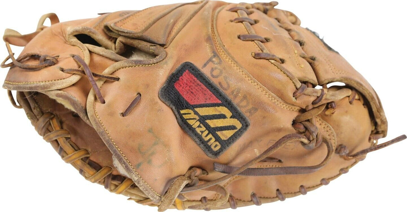 1995 Jorge Posada Rookie Game Used Catchers Mitt Glove PSA DNA COA RARE