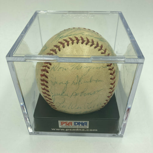 Jackie Robinson & Roy Campanella 1953 Brooklyn Dodgers Team Signed Baseball PSA