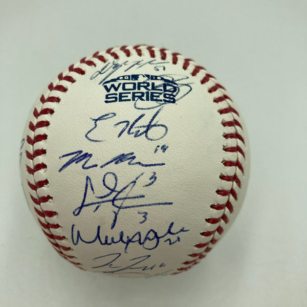 2018 Los Angeles Dodgers NL Champs Team Signed World Series Baseball JSA COA