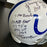 Lenny Moore Signed Heavily Inscribed Career STATS Baltimore Colts Helmet JSA COA