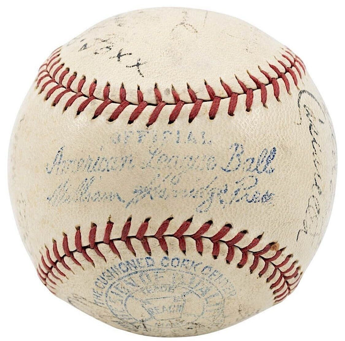 Babe Ruth & Lou Gehrig 1934 Tour Of Japan Team Signed Baseball With Beckett COA