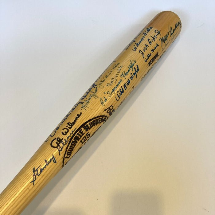 1920-1960 Negro League Legends Multi Signed Baseball Bat Josh Gibson Jr. JSA COA