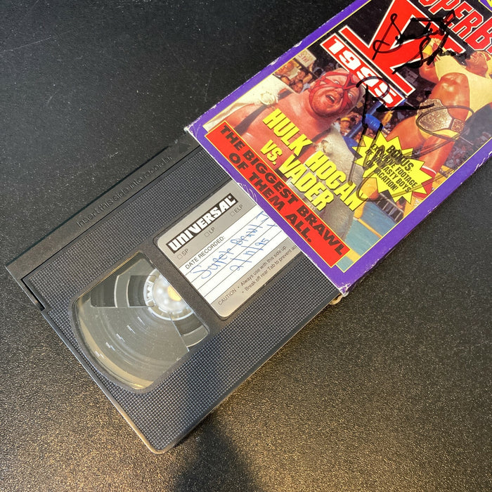 Sherri Martel & Brian Knobbs Signed Hulk Hogan 1995 WCW VHS Movie JSA COA