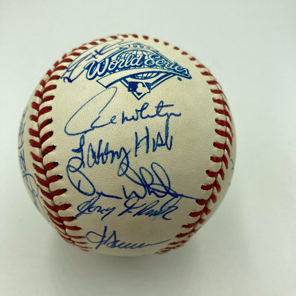 1993 Toronto Blue Jays World Series Champs Team Signed W.S. Baseball JSA COA