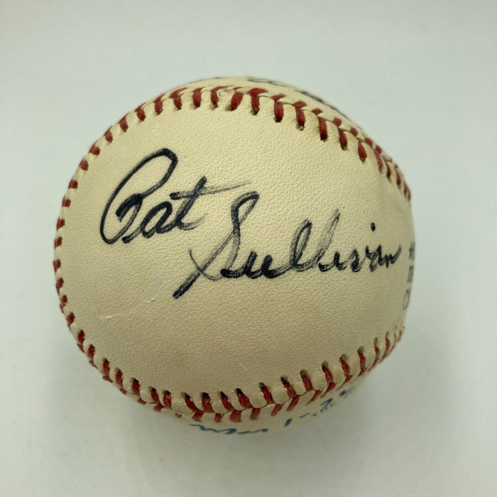 Pat Sullivan Signed Vintage NL Baseball Heisman Trophy Winner JSA COA