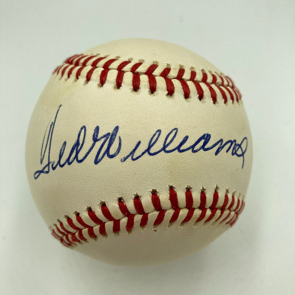Nice Ted Williams Signed Official American League Baseball JSA COA