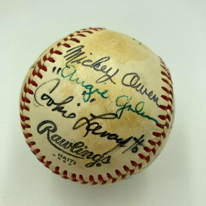 1940's Brooklyn Dodgers Legends Signed Baseball Leo Durocher Pee Wee Reese PSA