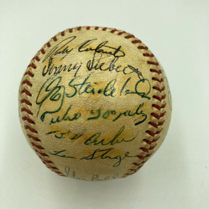 1966 Cleveland Indians Team Signed Official American League Baseball
