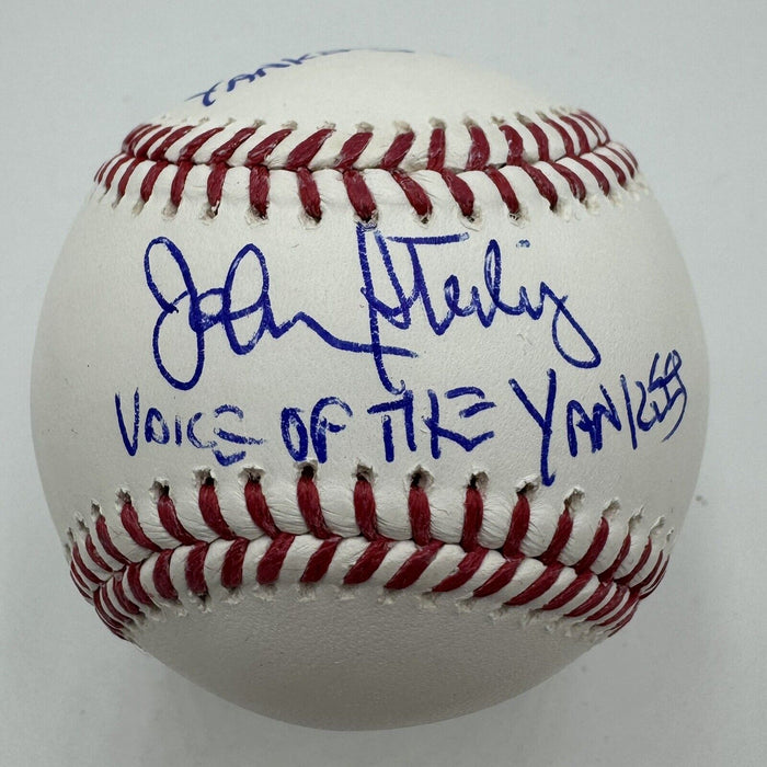 John Sterling "Voice Of The Yankees, The Yankees Win!" Signed MLB Baseball JSA
