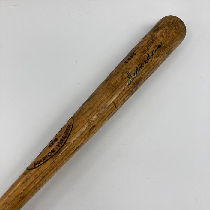Ted Williams Signed 1950's Appalachian Game Model Baseball Bat JSA COA