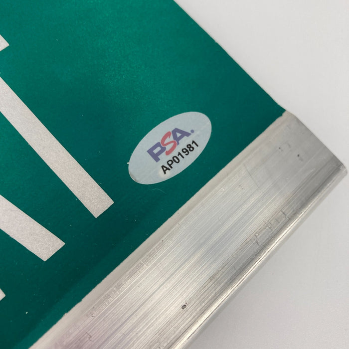 Wilt Chamberlain Signed 6x30 Street Sign Wilt Chamberlain Court PSA DNA COA