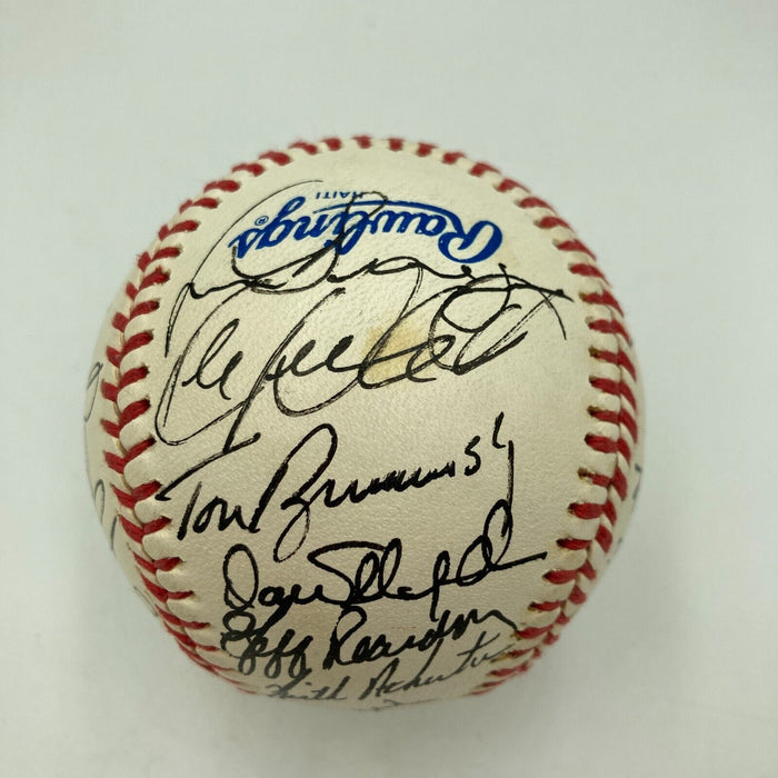 1987 Minnesota Twins World Series Champs Team Signed W.S. Baseball JSA COA