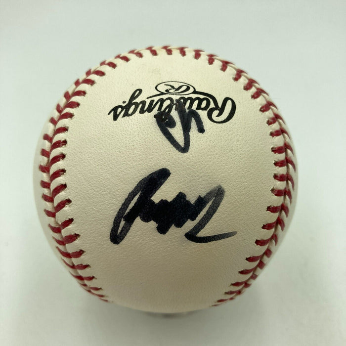 Linkin Park Band Signed Baseball 6 Signatures With Chester Bennington JSA COA