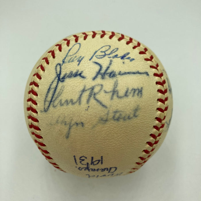 1931 St. Louis Cardinals WS Champs VS Philadelphia A's Team Signed Baseball JSA