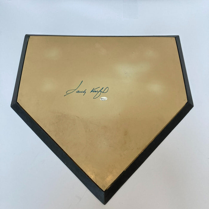 Sandy Koufax Signed Full Size Home Plate Base With JSA COA