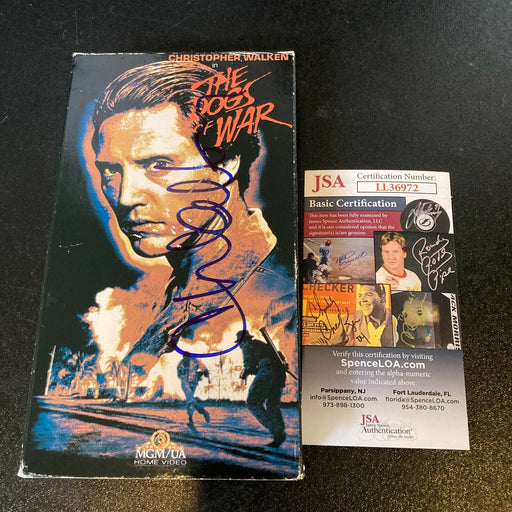 Christopher Walken Signed Autographed The Dogs Of War VHS Movie With JSA COA