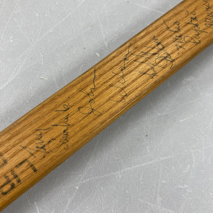 1953 Detroit Red Wings Stanley Cup Team Signed Ted Lindsay Game Used Stick JSA