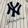 Johnny Mize "Big Cat" Signed 1952 Mitchell & Ness New York Yankees Jersey JSA