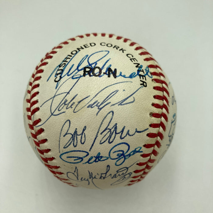 1980 Philadelphia Phillies World Series Champs Team Signed Baseball JSA COA